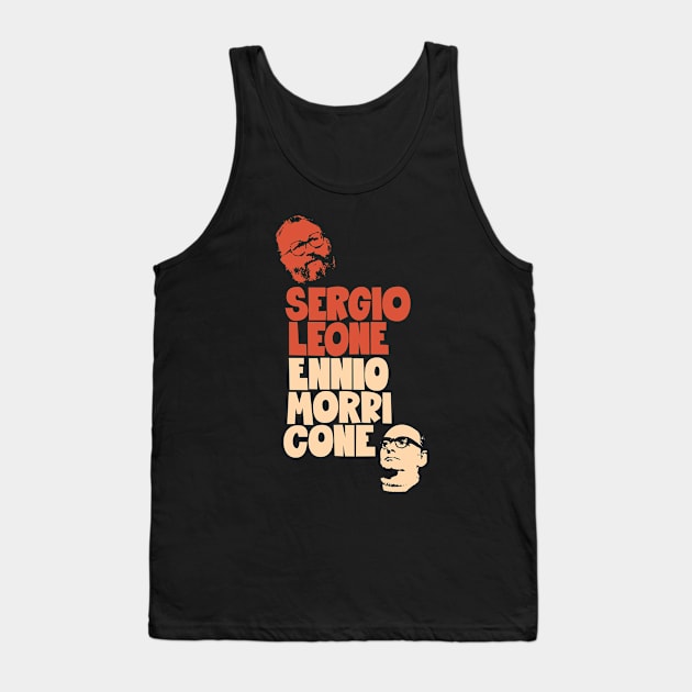 Sergio Leone and Enio Morricone - Maestros Unite Tank Top by Boogosh